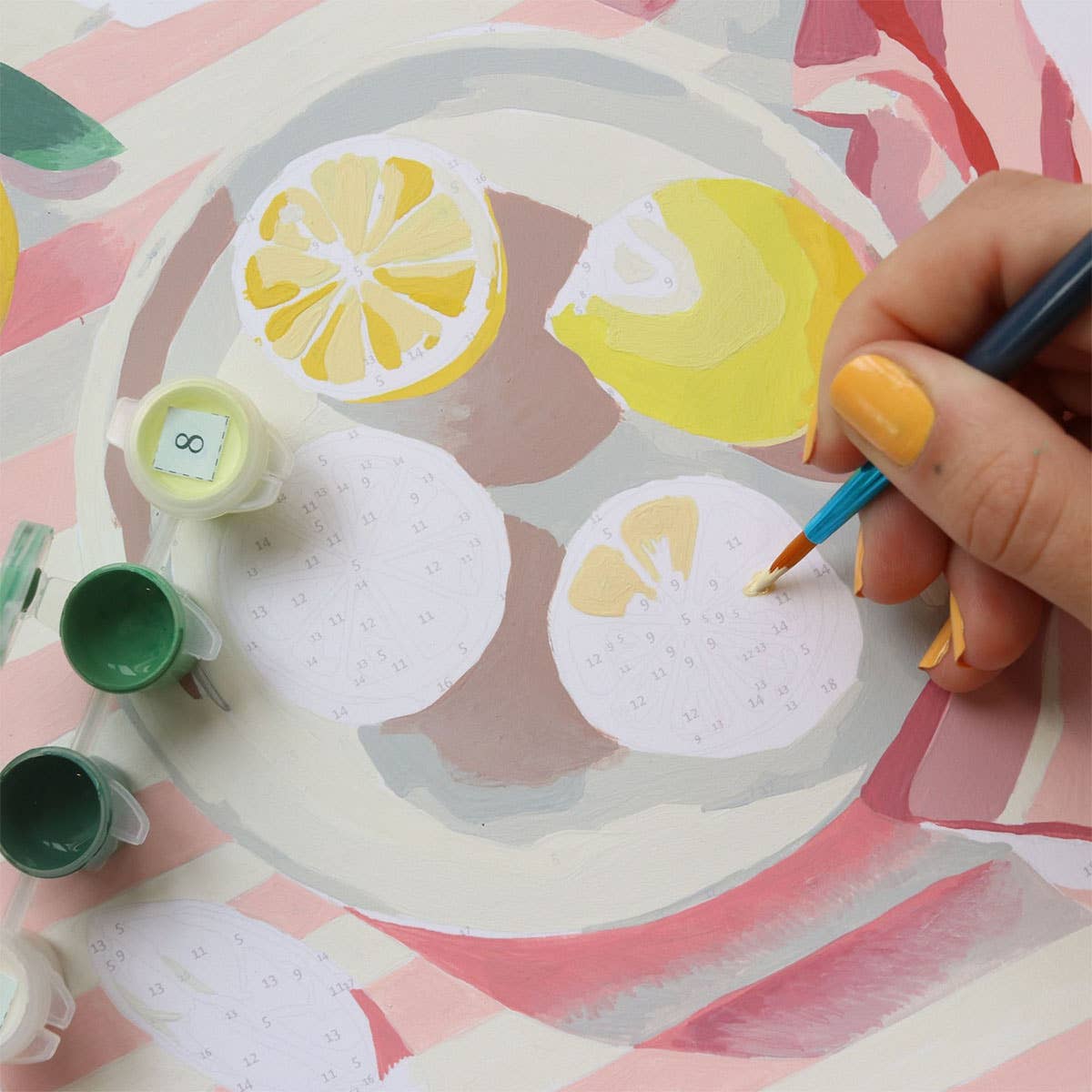 Number Painting Kit- Lemons from Menton by La Petite Épicerie