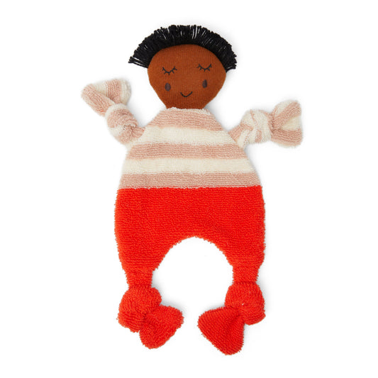 Cotton Knit Baby Comforter Cuddle Cloth: Buddy Red