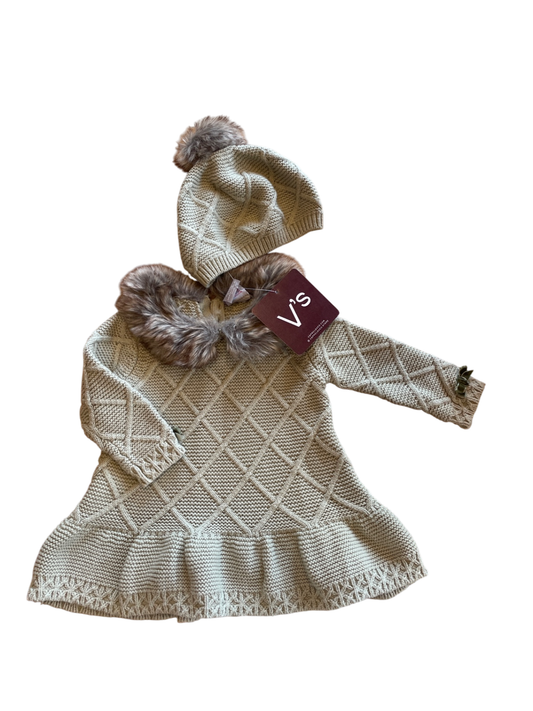 Tahari Baby Kids' Dress + hat 68 Very Good