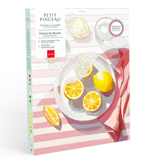 Number Painting Kit- Lemons from Menton by La Petite Épicerie