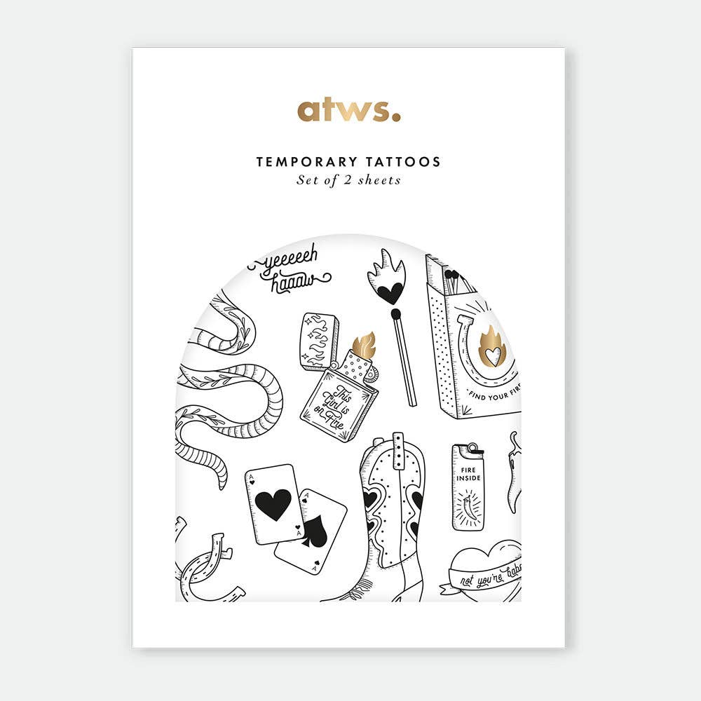 ALL THE WAYS TO SAY - Europe - Modern western - Tattoo set