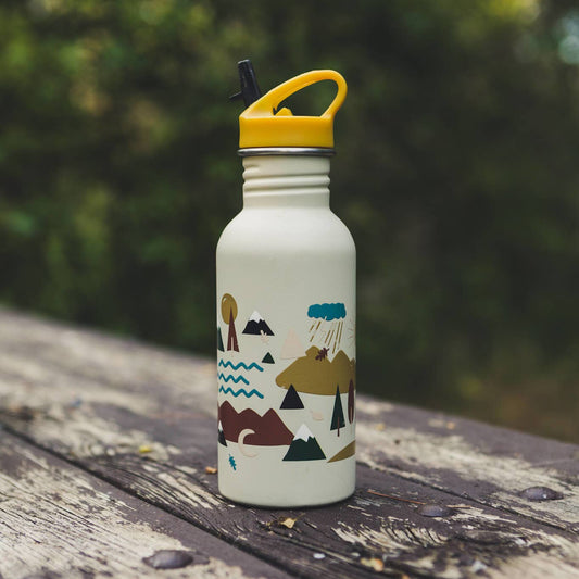 Stainless steel children's bottle - TINY WORLD- outdoor love