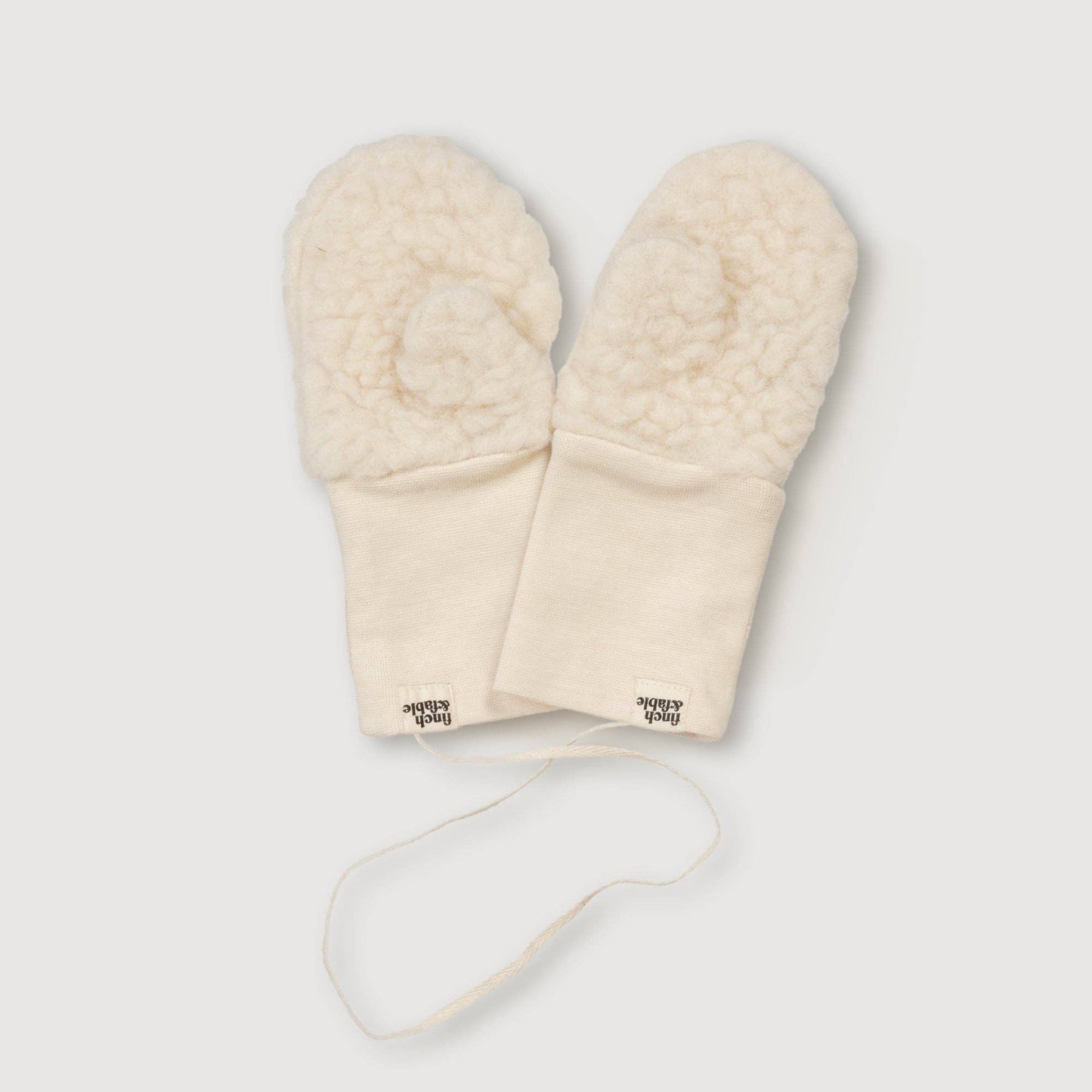 Finch & Fable - Wool Sherpa Mittens - Milk: 1-3 years (with thumb)