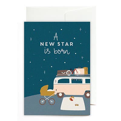 Greeting card A NEW STAR IS BORN