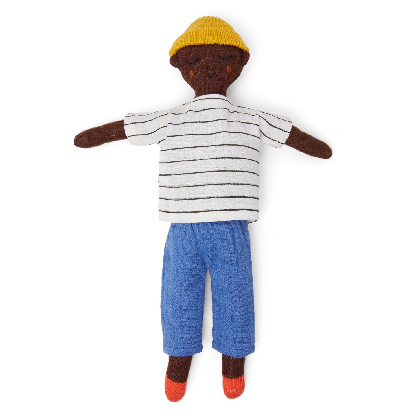 Cotton Knit Stuffed Soft Toy Doll: Buddy Cobalt