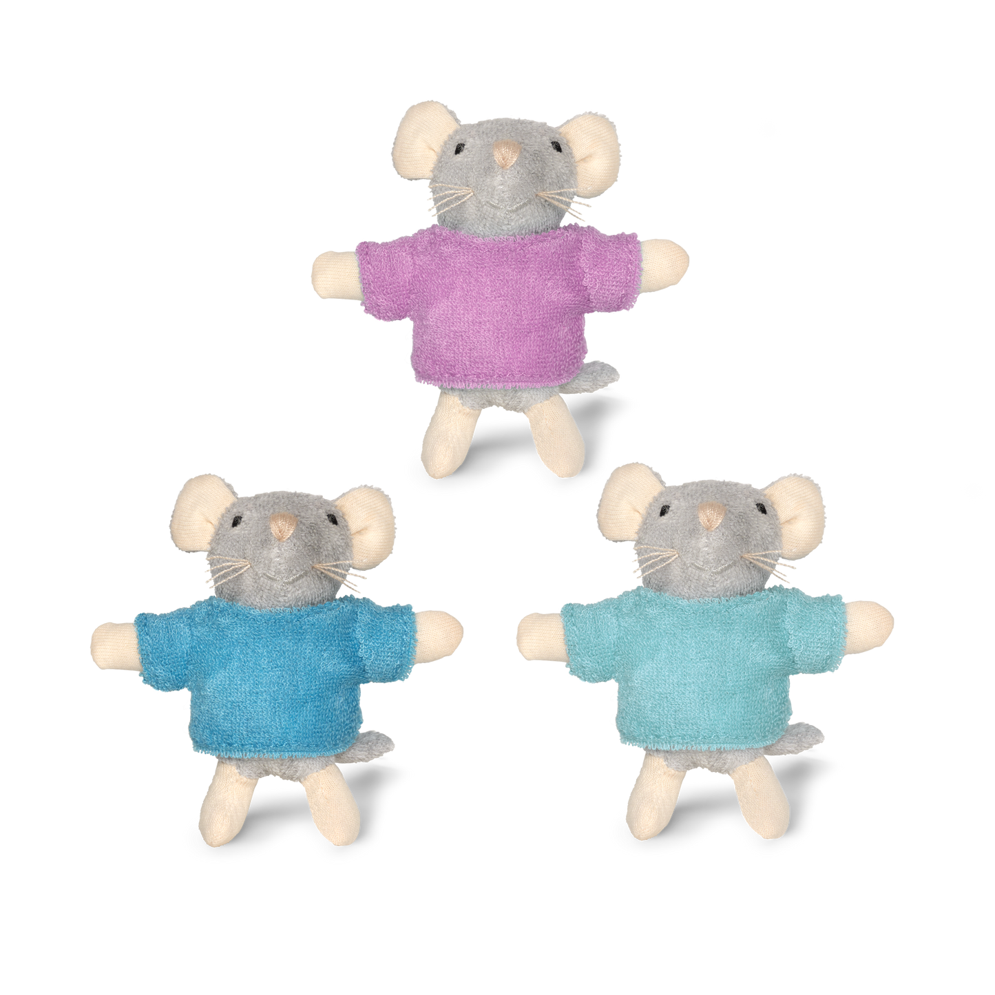 Het Muizenhuis - Kids Plush Toy- Mouse Triplets (8cm)