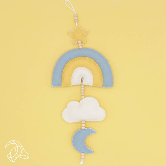 DIY Felt Pack - Rainbow Wall Hanger - Blue