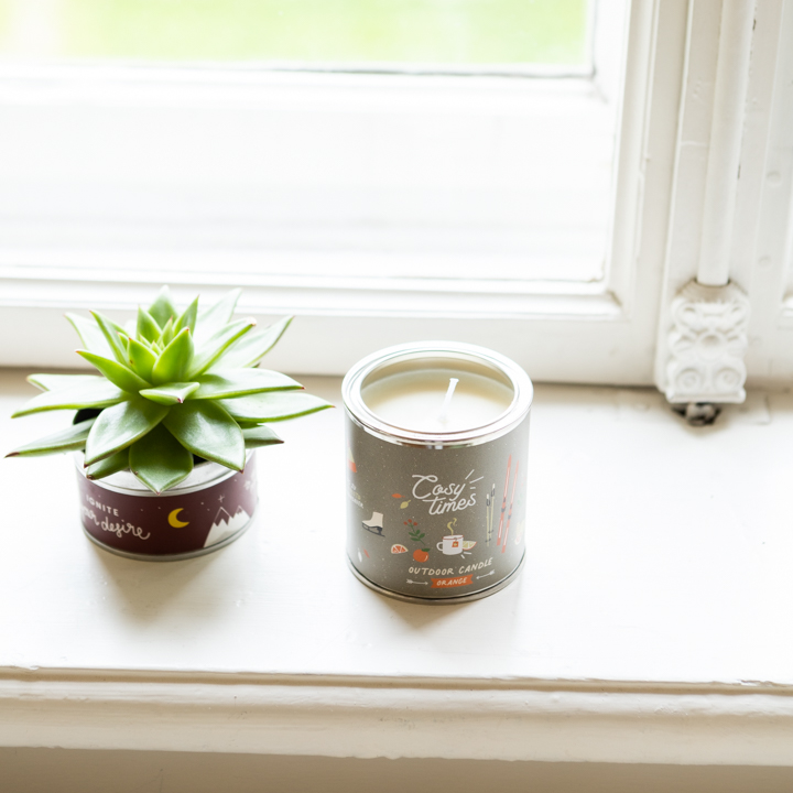 Orange Outdoor Scented Candle