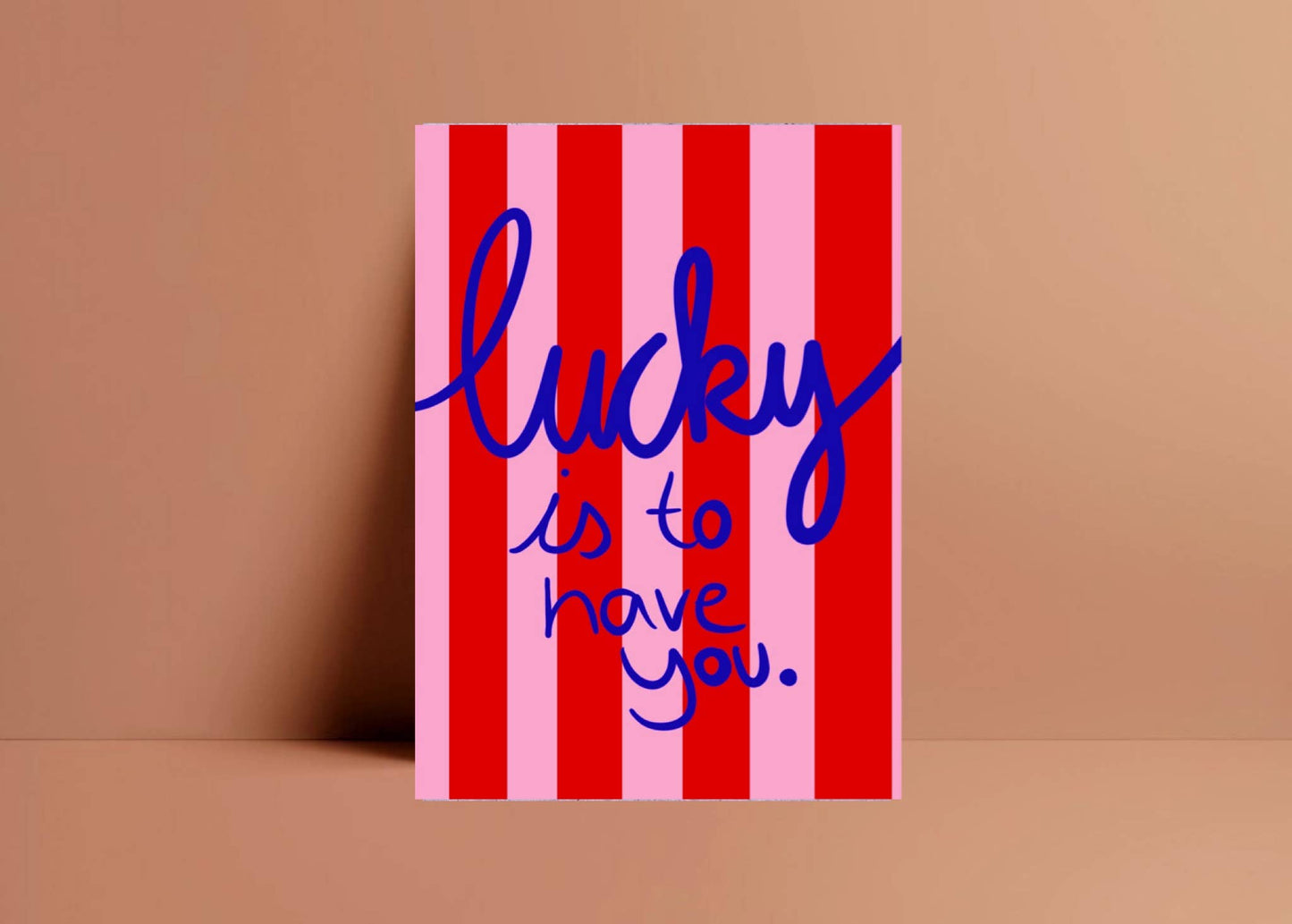 Ute Arnold / Hej.Ibiza - Postcard * Lucky is to have you*