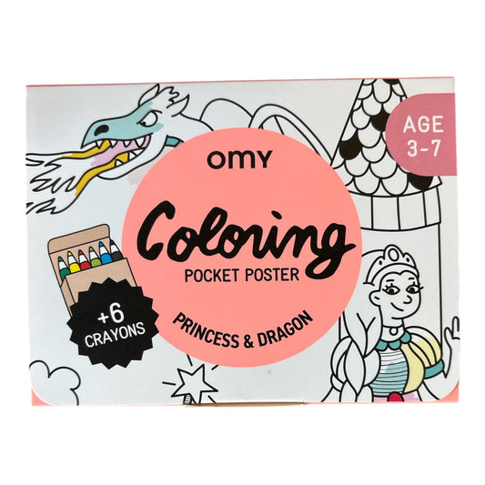 OMY Princess & Dragon Pocket Poster