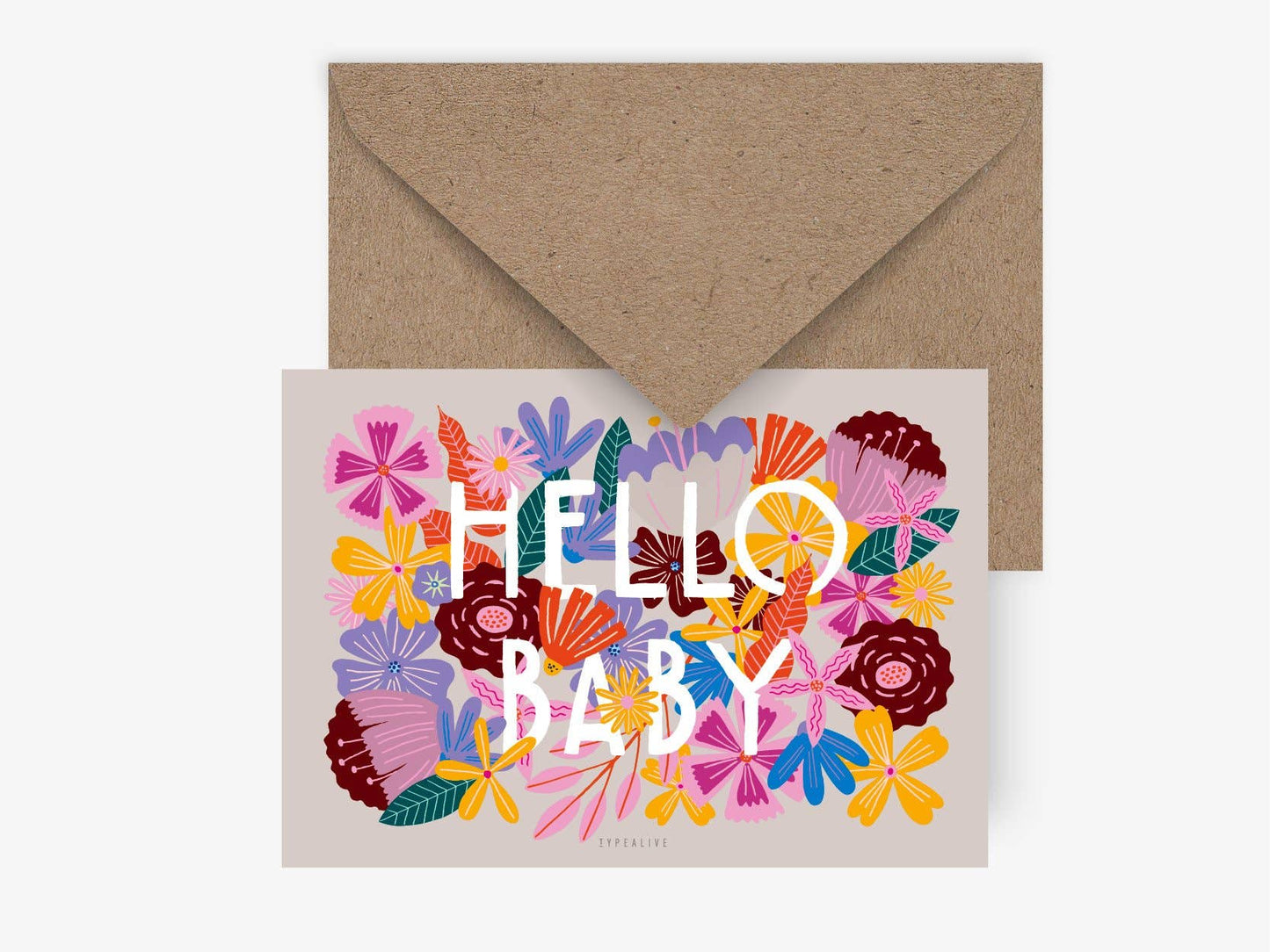 typealive - Postcard/Bloomy baby