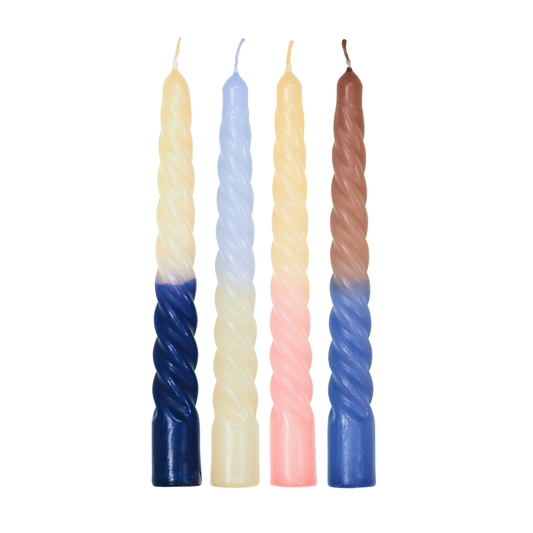 Dip Dye Dinnercandles - Set of 4 - Nordic Nights