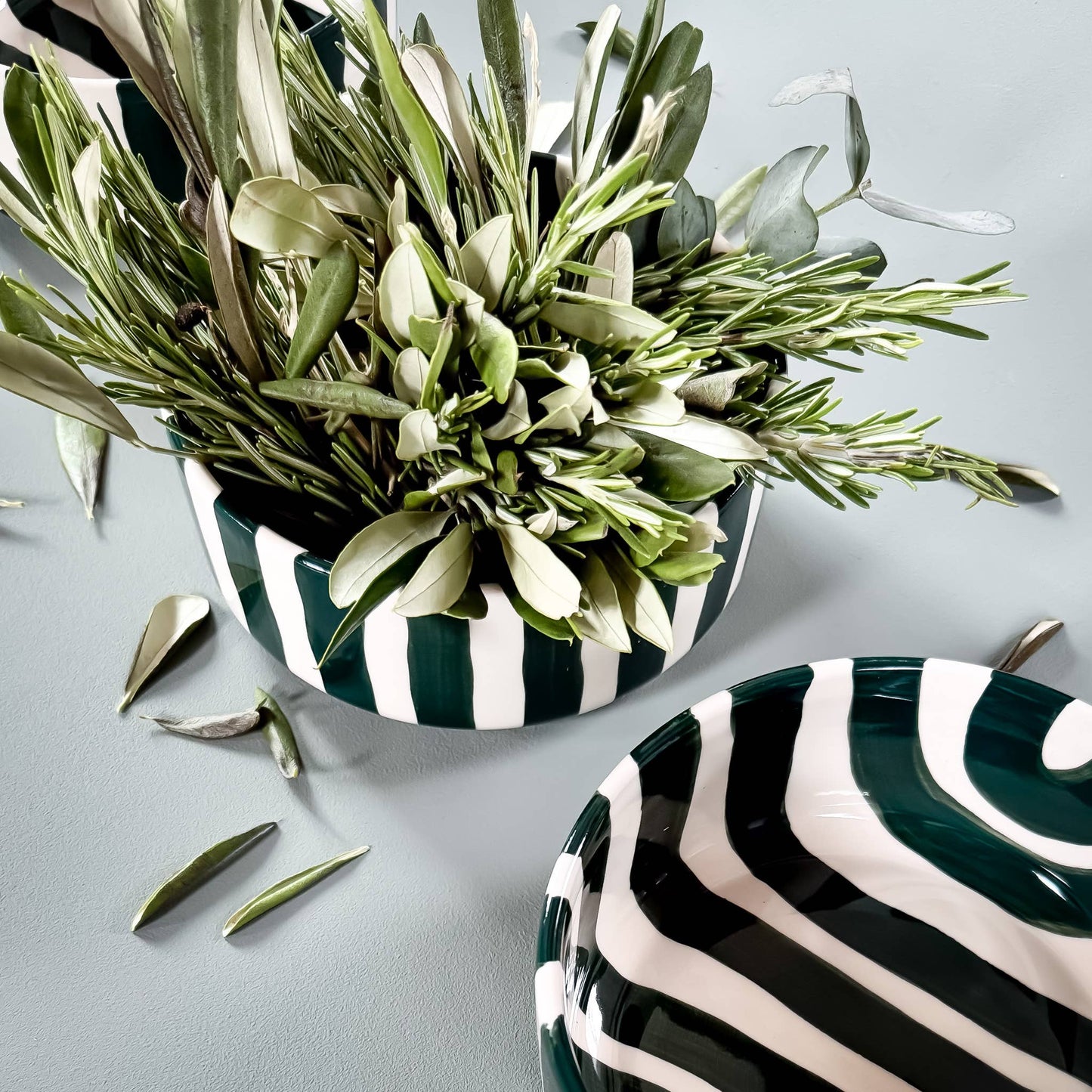 Bowl Stripes - gentle green
