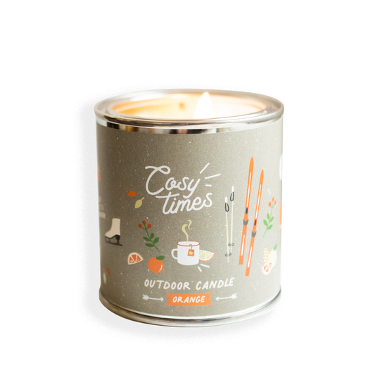 Orange Outdoor Scented Candle