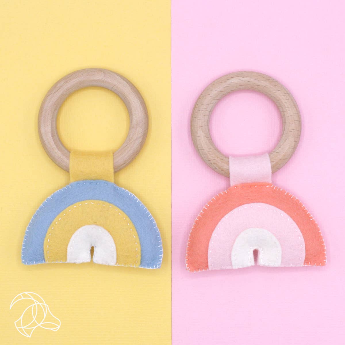 DIY Felt Pack - Rainbow Rattle - Blue