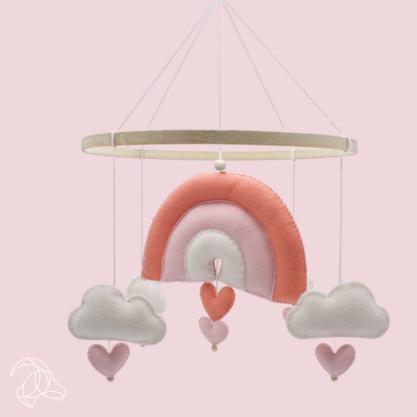 DIY Felt Pack - Rainbow Mobile - Pink
