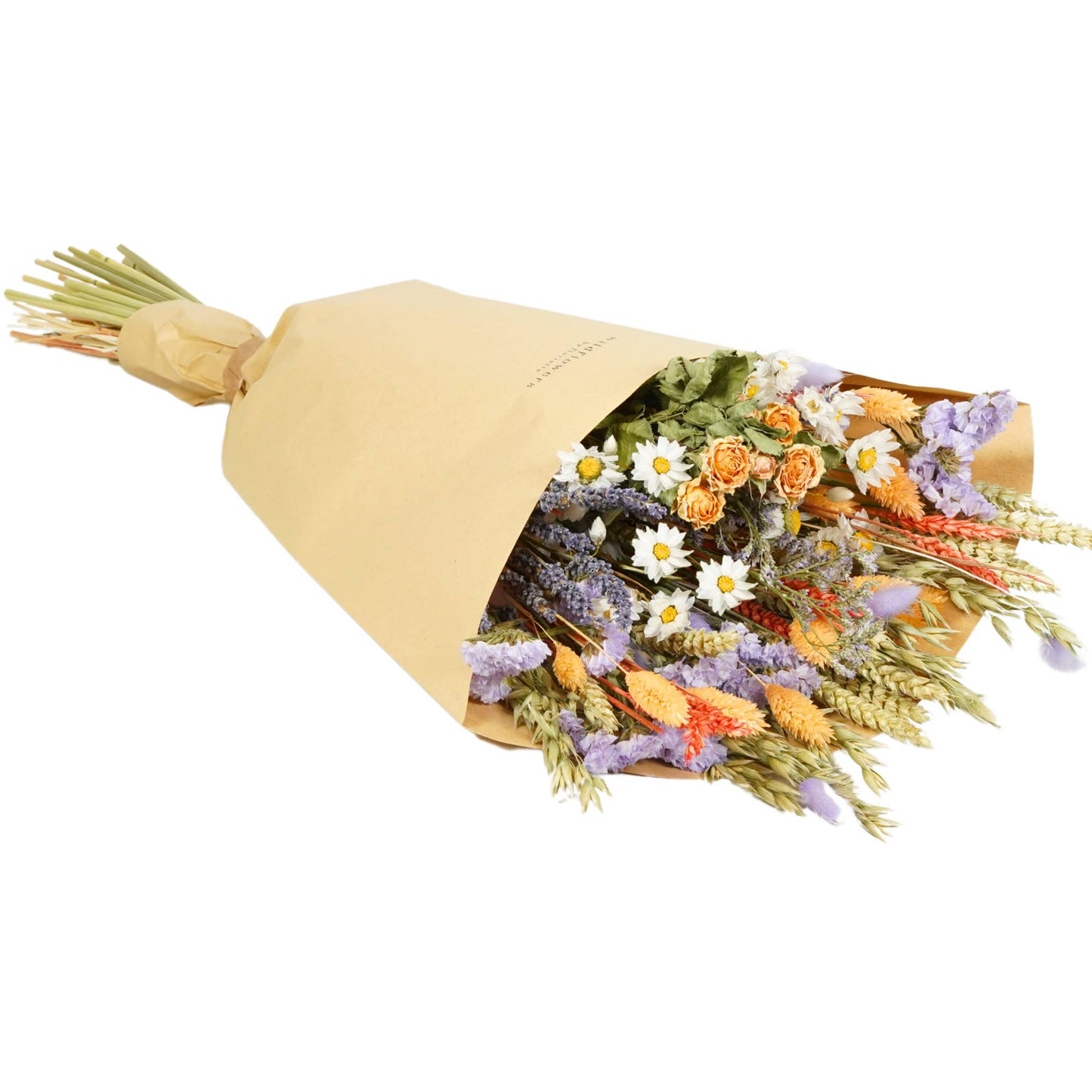 Wildflowers by Floriette - Dried Flowers - Field Bouquet Lavender Peach: Small
