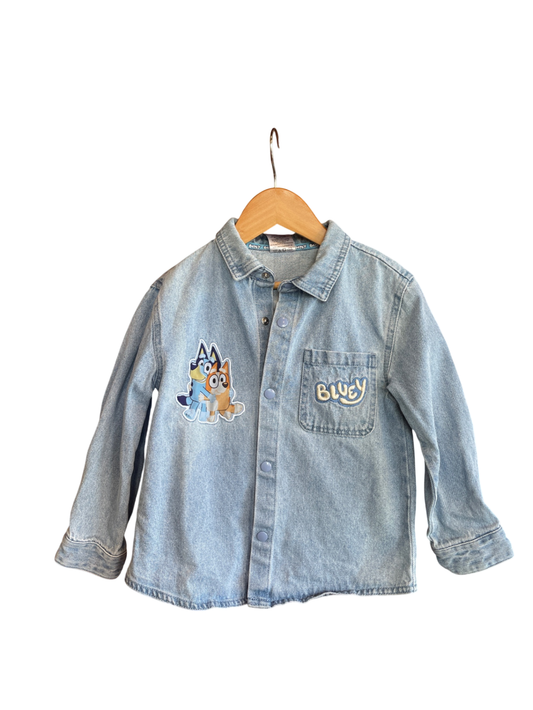 Bluey Denim Shirt 104 Good