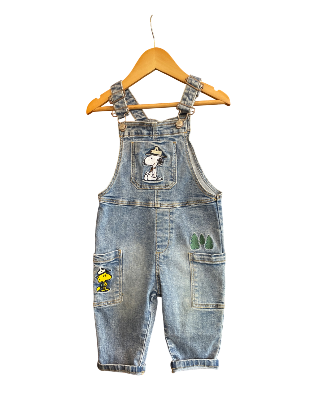 Peanuts Denim Overalls 74