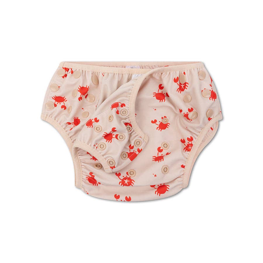 Swim Essentials - Swim Essentials | Rood/Beige Wasbare Zwemluier: Rood/Beige