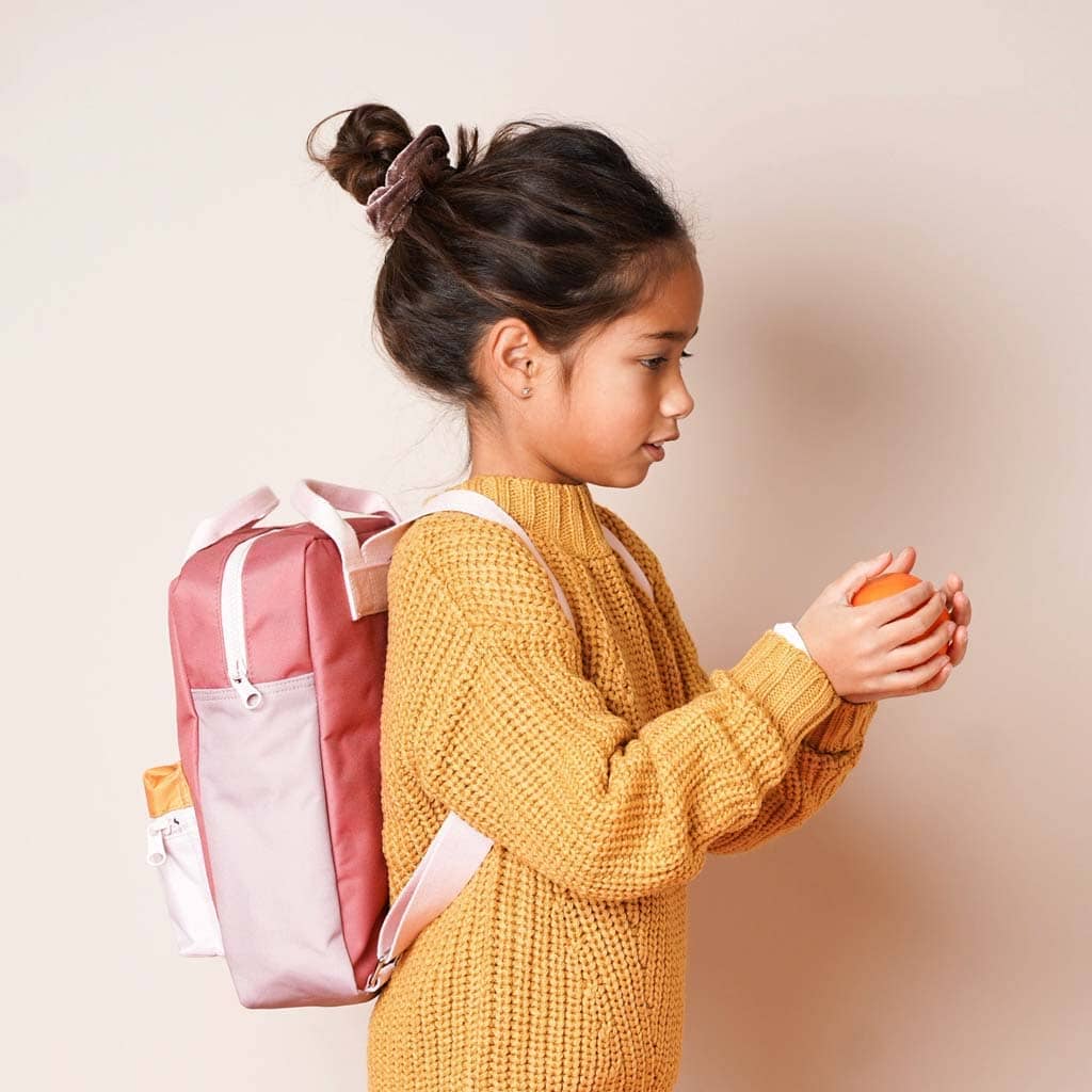 Colorblock Backpack — Vintage Pink