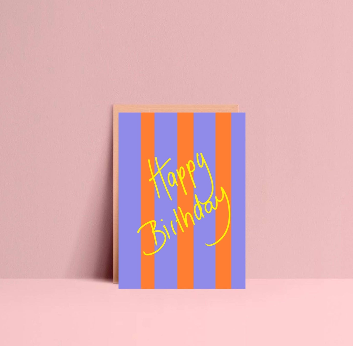 Ute Arnold / Hej.Ibiza - Happy Birthday Stripes postcard