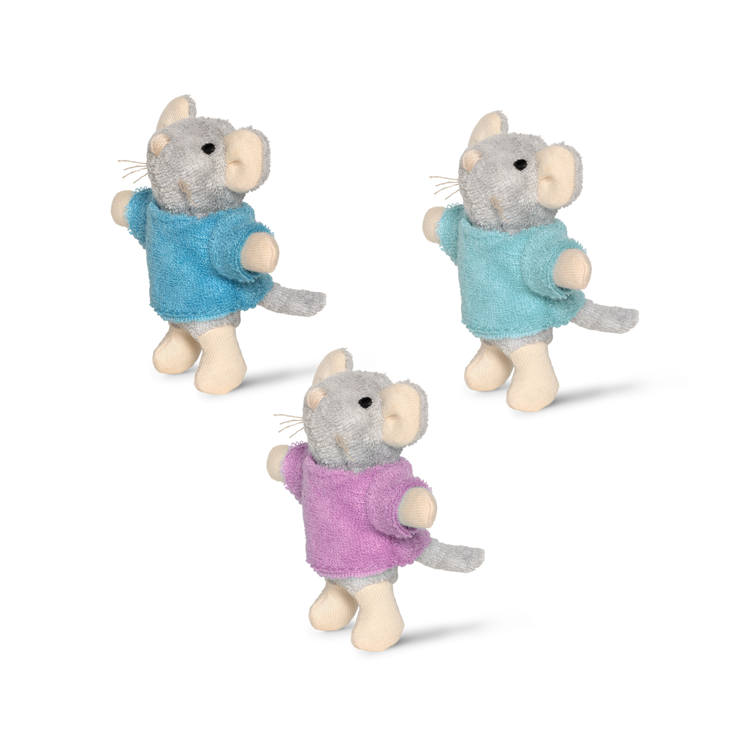 Het Muizenhuis - Kids Plush Toy- Mouse Triplets (8cm)
