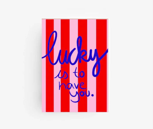 Ute Arnold / Hej.Ibiza - Postcard * Lucky is to have you*