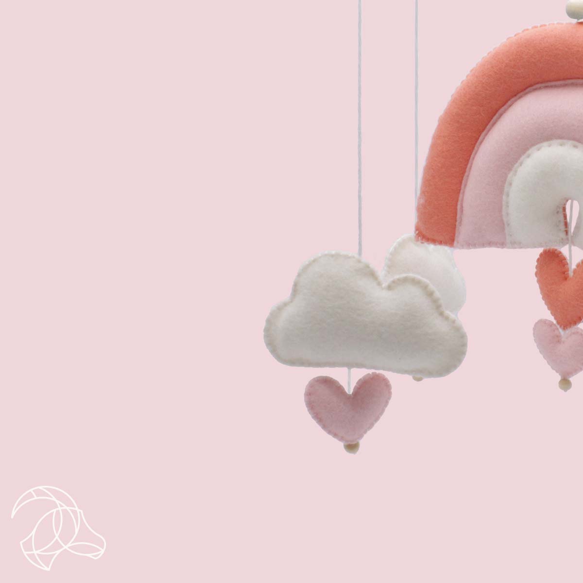 DIY Felt Pack - Rainbow Mobile - Pink