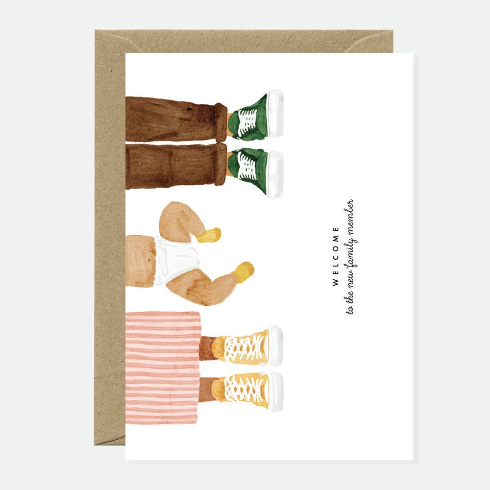 ALL THE WAYS TO SAY - Europe - Welcome Baby Family Member - Greeting card